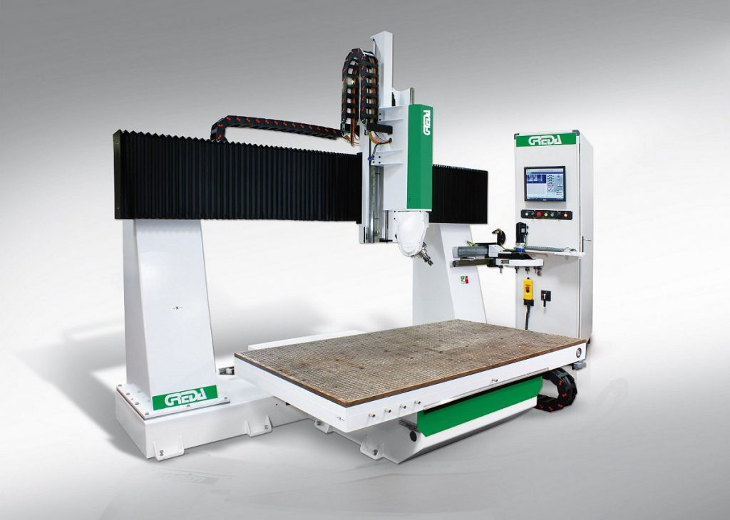 cnc legno con Solida struttura a portale fisso con tavolo mobile termoformatura stampi - Sprinter R1 CU