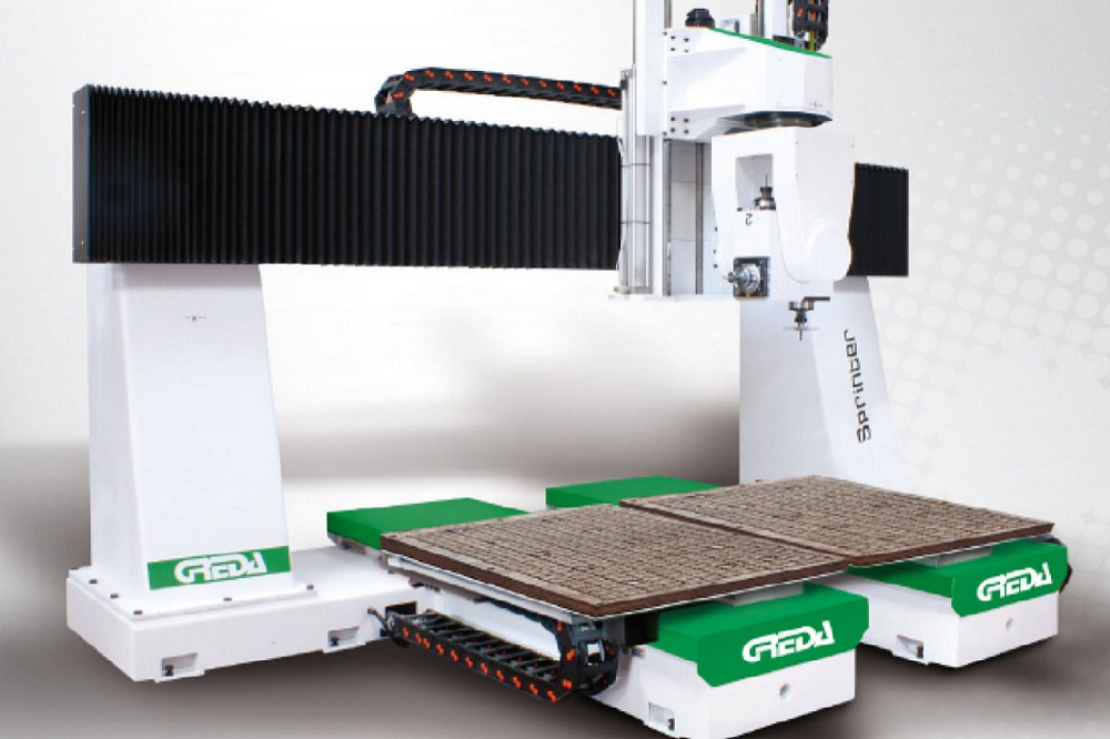 cnc legno alluminio con Bancale di lavoro singolo o doppio per lavorazione alternata