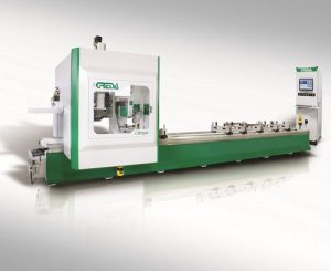 cnc centro lavorazione per eseguire lavorazioni su profilati in alluminio, pvc, e leghe leggere - Olimpia