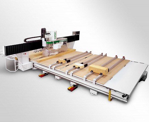 cnc lavorazione legno lavorazione di elementi particolarmente voluminosi, tra cui pareti, travi e coperture di materiali diversi - Argo Gantry 5AMD